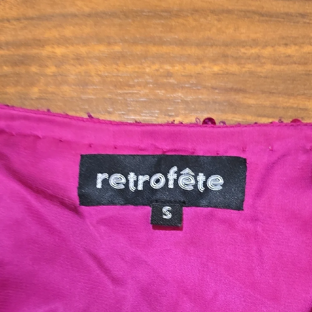 Retrofete Red and Pink Mini Dress - Picture 5 of 9